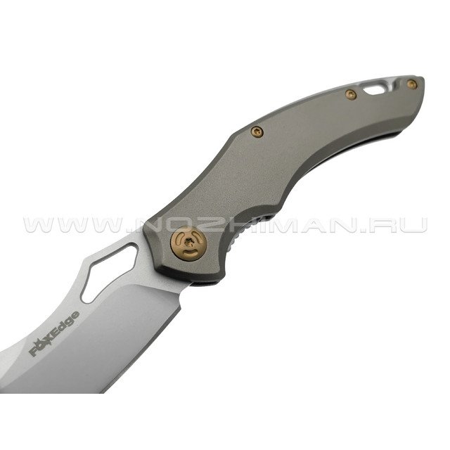 Нож Fox Edge Sparrow FE-031 сталь 9Cr13MoV, рукоять Aluminum brown