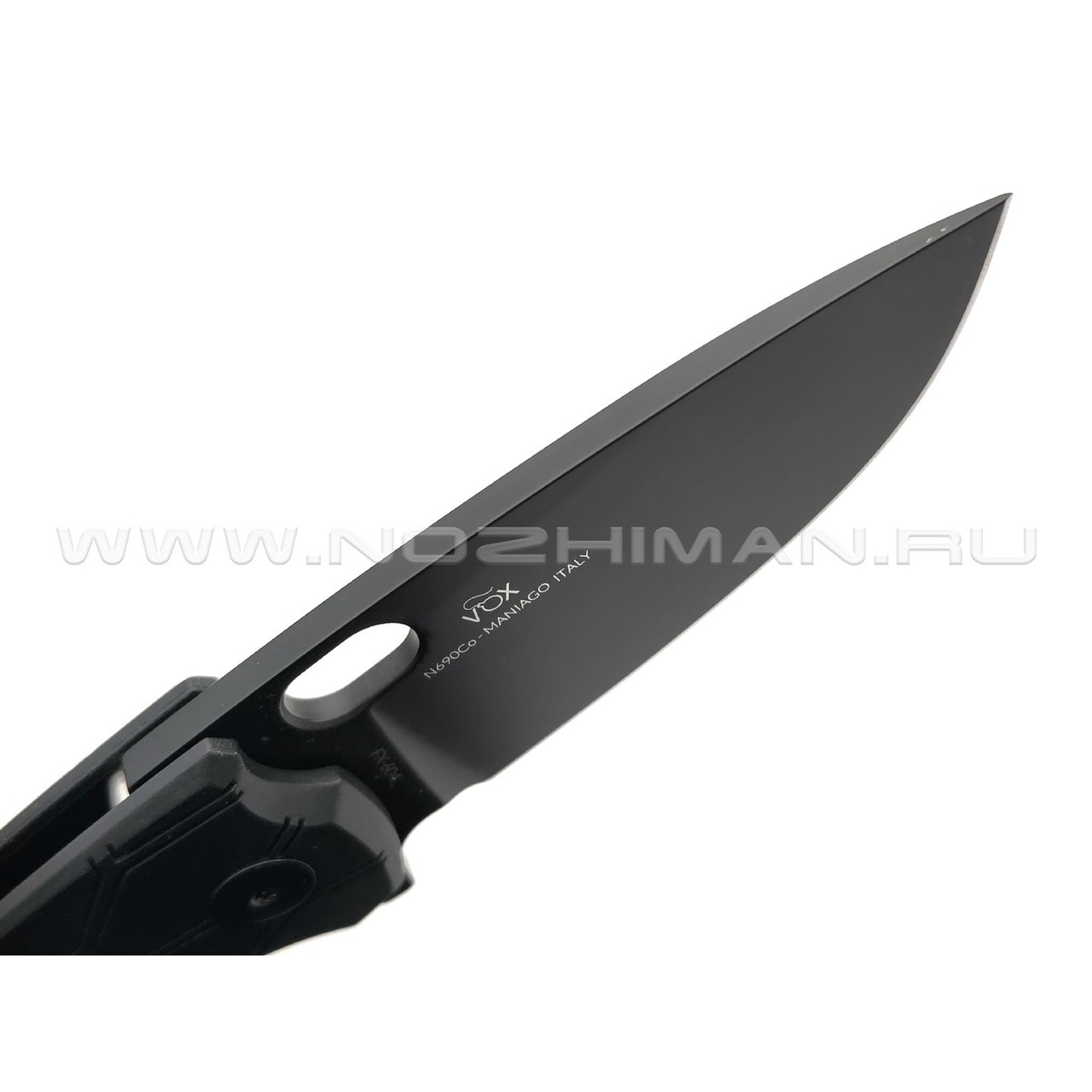 Складной нож Fox Core Vox FX-604 B сталь N690 Black Ceracote, рукоять FRN Black
