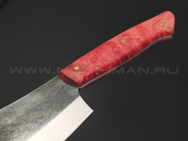 Товарищество Завьялова нож Биг Фуд сталь K340, рукоять Стаб. дерево красное