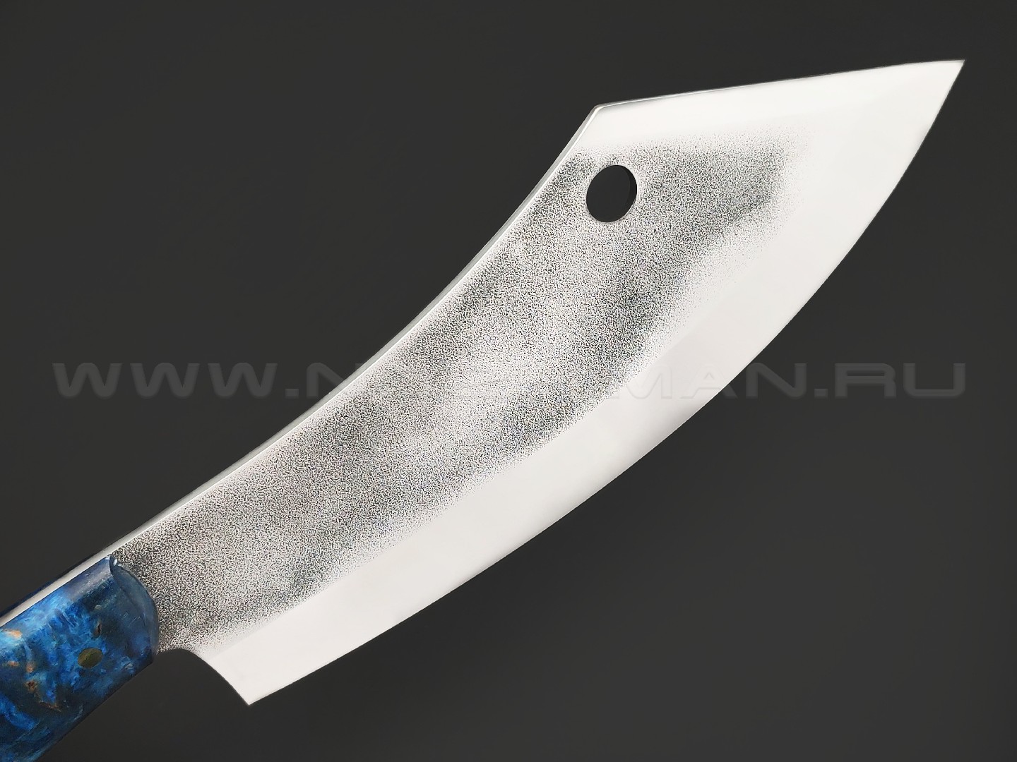Товарищество Завьялова нож Биг Фуд сталь K340, рукоять Стаб. дерево синее