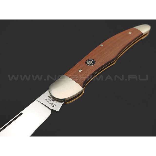 Нож Boker Solingen Hunters Knife Plum 110141 сталь C75, рукоять Никель, дерево слива