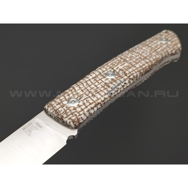 BRK нож Финик сталь N690 satin, рукоять Micarta jute white