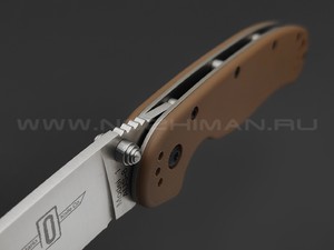 Нож Ontario RAT-1 Brown 8867CB сталь Aus-8 satin, рукоять GRN
