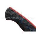 BRK шеф нож Кипучий сталь Laminated VG10 & Damascus, рукоять Carbon fiber blue, G10 red