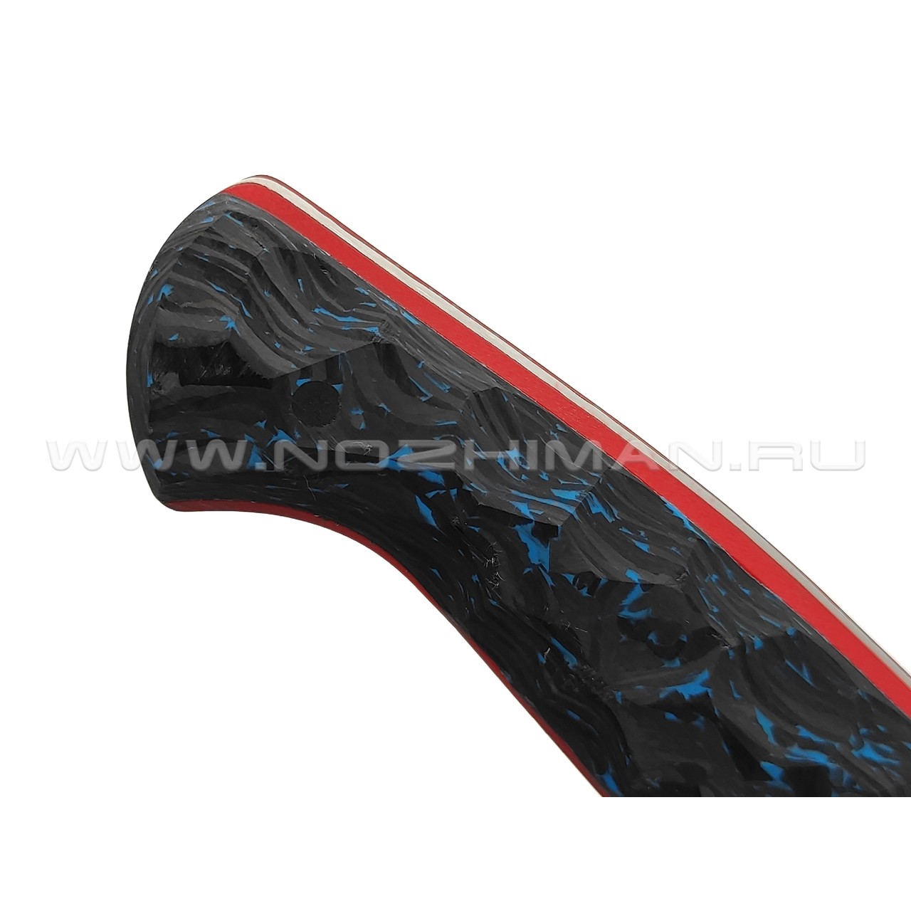 BRK шеф нож Кипучий сталь Laminated VG10 & Damascus, рукоять Carbon fiber blue, G10 red