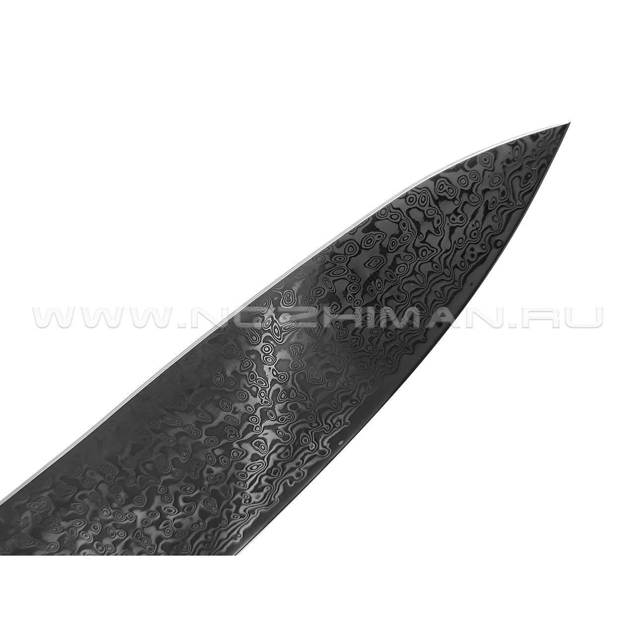 BRK шеф нож Кипучий сталь Laminated VG10 & Damascus, рукоять Carbon fiber red, G10 blue