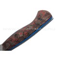 BRK шеф нож Кипучий сталь Laminated VG10 & Damascus, рукоять Carbon fiber red, G10 blue