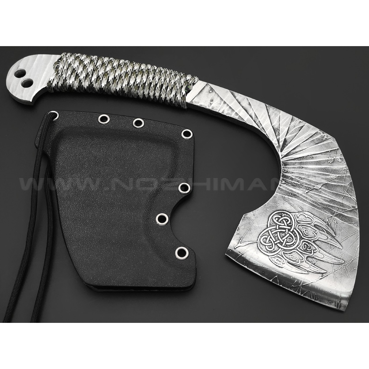 Волчий Век томагавк Custom сталь Krupp 1.4116 WA худ.травление, рукоять Paracord