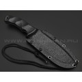 Волчий Век нож Команданте Custom сталь 95Х18 WA худ.травление Хаотик, рукоять G10 black & red, пины карбон