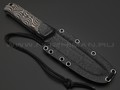 Волчий Век нож Wolfkniven Custom сталь 95Х18 WA худ.травление, рукоять G10 black & beage, пины карбон