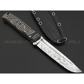 Волчий Век нож Wolfkniven Custom сталь 95Х18 WA худ.травление, рукоять G10 black & beage, пины карбон Волчий Век нож Wolfkniven Custom сталь 95Х18 WA худ.травление, рукоять G10 black & beage, пины карбон