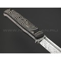 Волчий Век нож Wolfkniven Custom сталь 95Х18 WA худ.травление, рукоять G10 black & beage, пины карбон Волчий Век нож Wolfkniven Custom сталь 95Х18 WA худ.травление, рукоять G10 black & beage, пины карбон