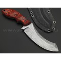 Волчий Век нож Кондрат 12 Custom сталь 95Х18 WA худ.травление Хаотик, рукоять G10 black & red, пины карбон Волчий Век нож Кондрат 12 Custom сталь 95Х18 WA худ.травление Хаотик, рукоять G10 black & red, пины карбон