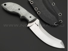 Волчий Век нож Кондрат 10 сталь M398 WA сатин, рукоять Silver Twill, пины карбон