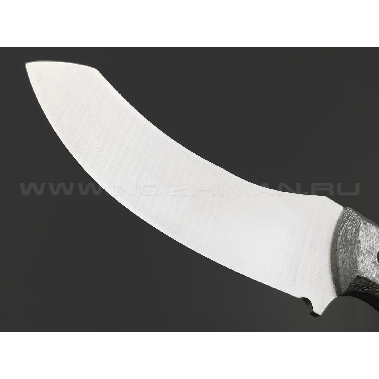 Волчий Век нож Кондрат 10 сталь M398 WA сатин, рукоять Silver Twill, пины карбон