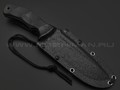 Волчий Век нож Команданте Tactical Edition сталь 95Х18 WA stonewash, рукоять G10 black, пины карбон