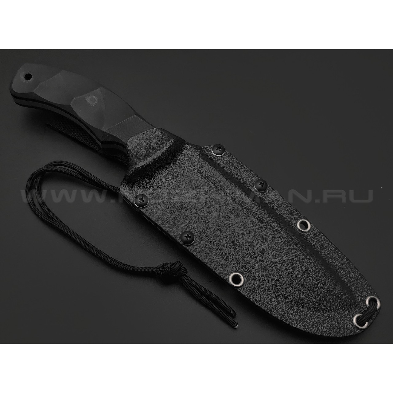 Волчий Век нож Команданте Tactical Edition сталь 95Х18 WA стоунвош, рукоять G10 black, пины карбон