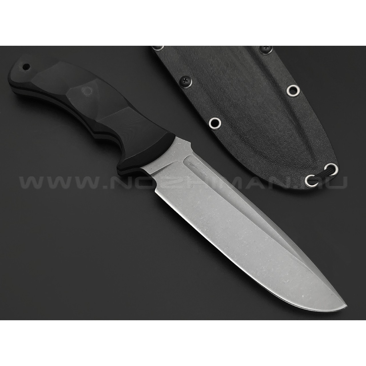 Волчий Век нож Команданте Tactical Edition сталь 95Х18 WA стоунвош, рукоять G10 black, пины карбон