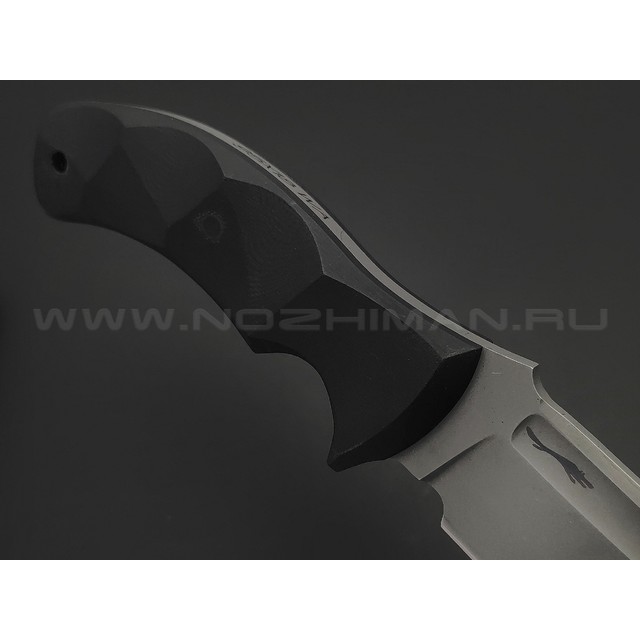 Волчий Век нож Команданте Tactical Edition сталь 95Х18 WA стоунвош, рукоять G10 black, пины карбон