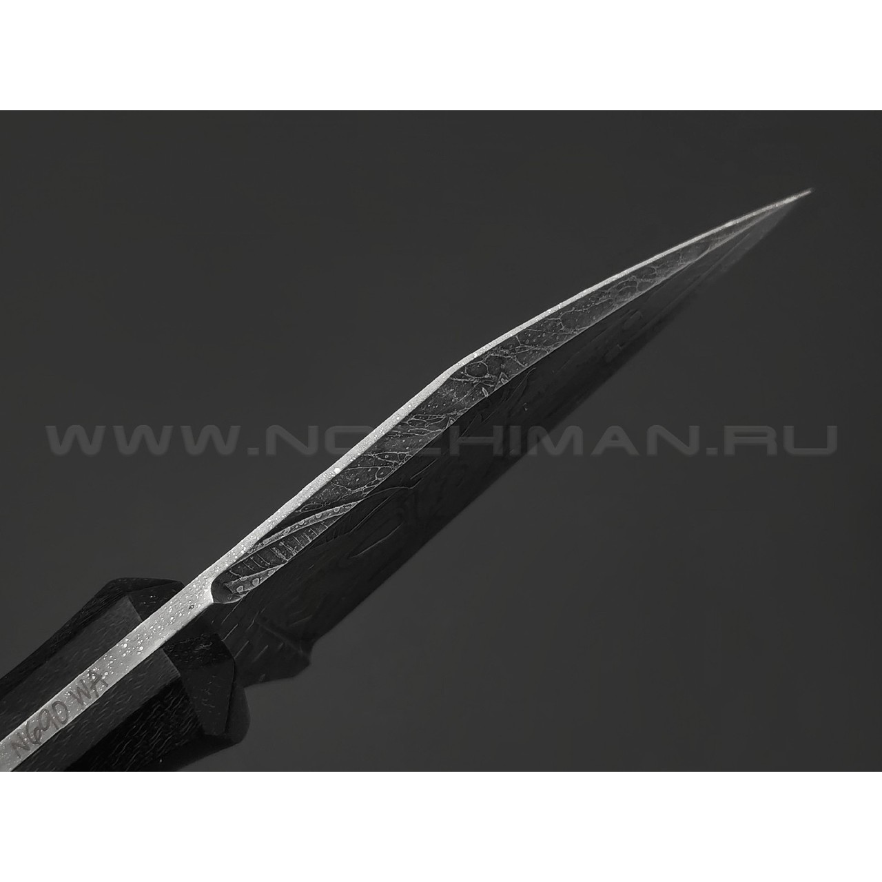 Волчий Век нож Wharn Viking Edition сталь N690 WA худ.травление, рукоять Микарта