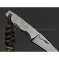 Волчий Век нож Мини Скелетник сталь 95Х18 WA стоунвош, рукоять Сталь, kydex tan