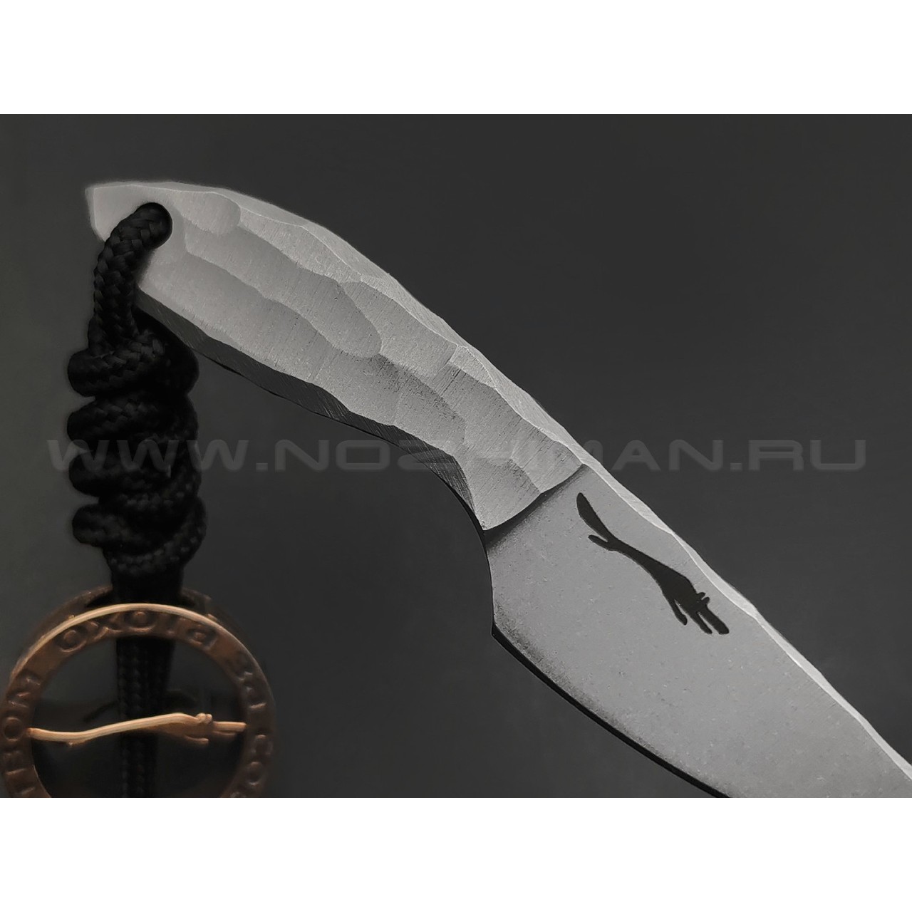 Волчий Век нож МиниМасичЬка Custom сталь M398 WA стоунвош, рукоять Сталь, бусина из бронзы