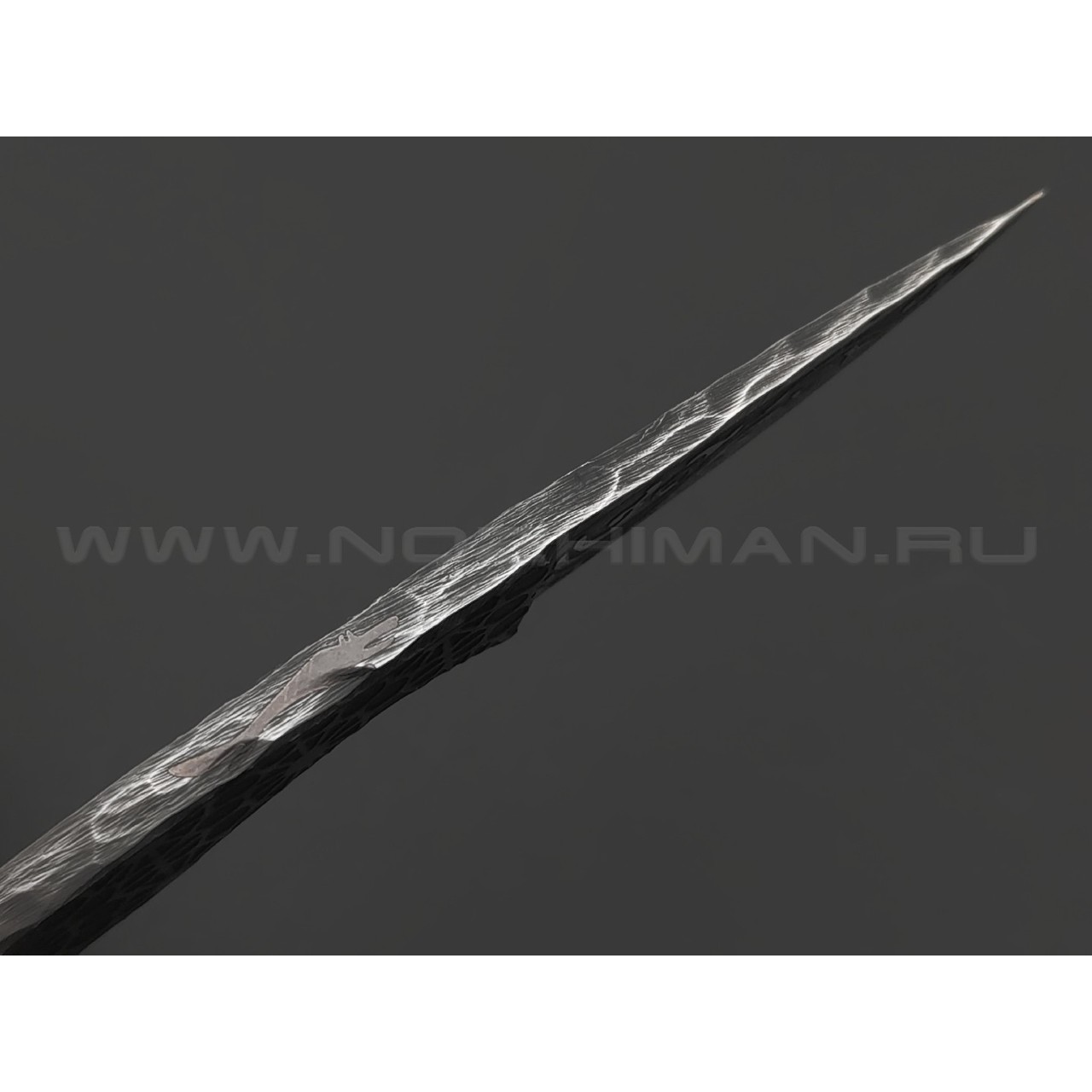 Волчий Век нож МиниМасичЬка Custom сталь M398 WA худ.травление, рукоять Сталь, бусина из бронзы