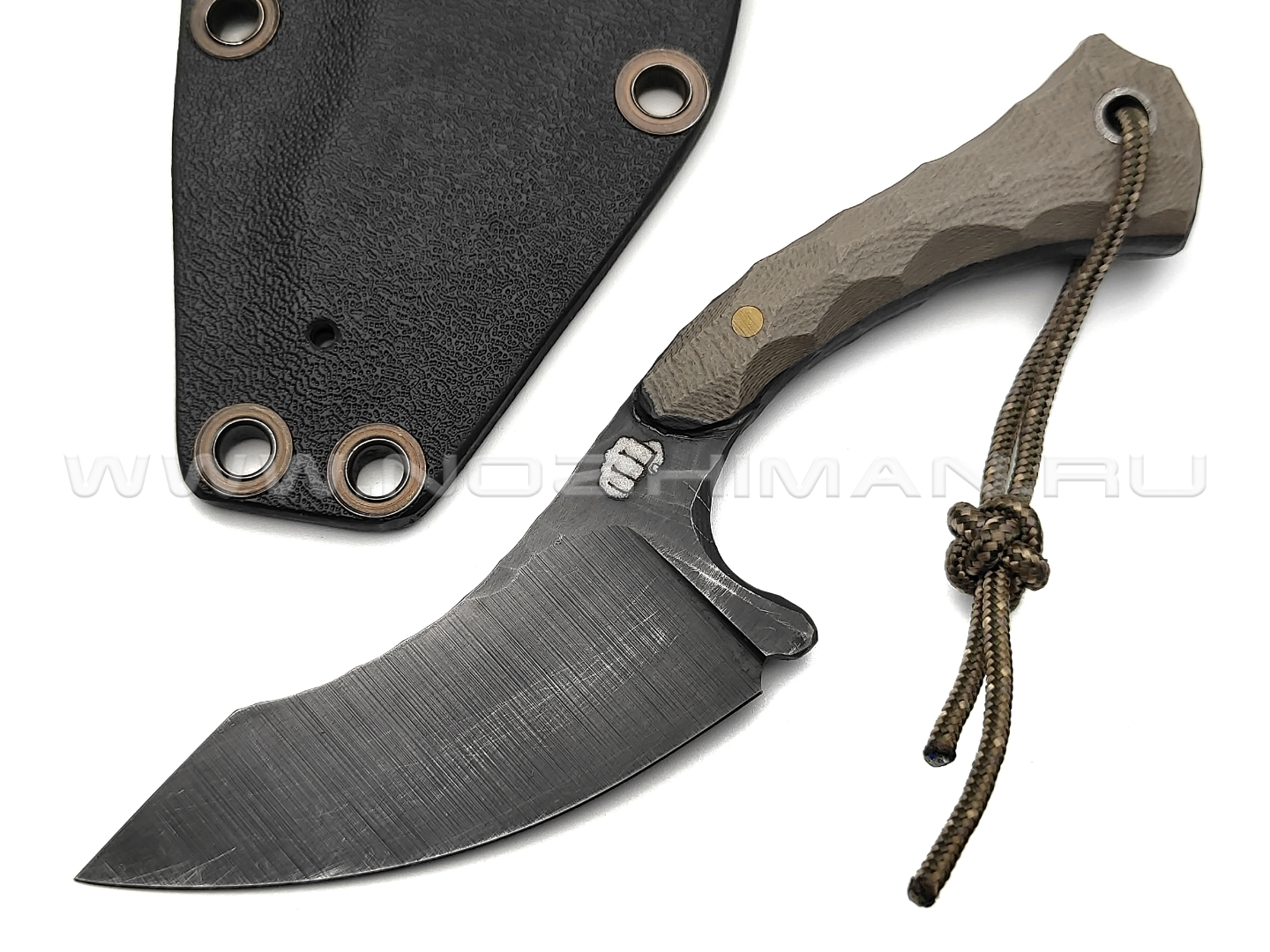 Андрей Кулаков нож KUL025 сталь 9ХС, рукоять G10 tan