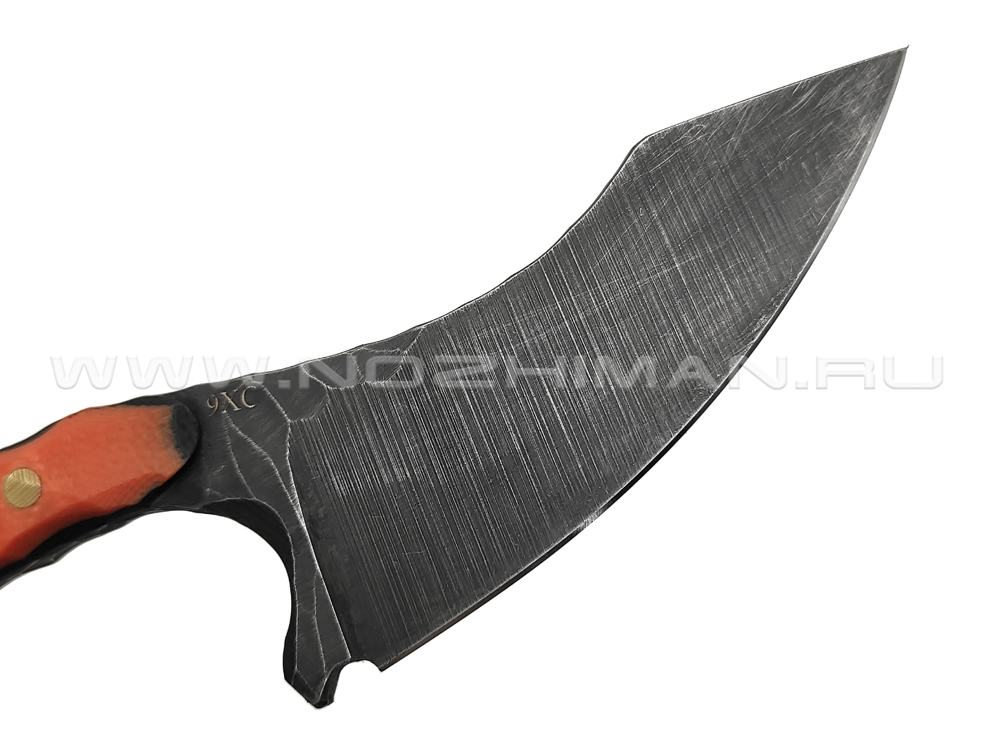 Андрей Кулаков нож KUL024 сталь 9ХС, рукоять G10 orange