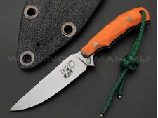 Андрей Кулаков нож KUL029 сталь 95Х18, рукоять G10 orange