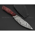 Neyris Knives нож Химера сталь N690 травление, рукоять G10 black & red, пины карбон