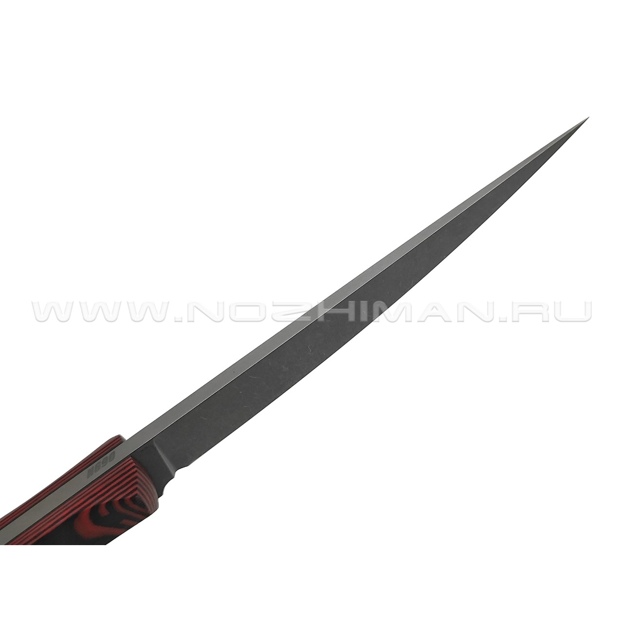 Neyris Knives нож Хада сталь N690 стоунвош, рукоять G10 black & red, пины карбон
