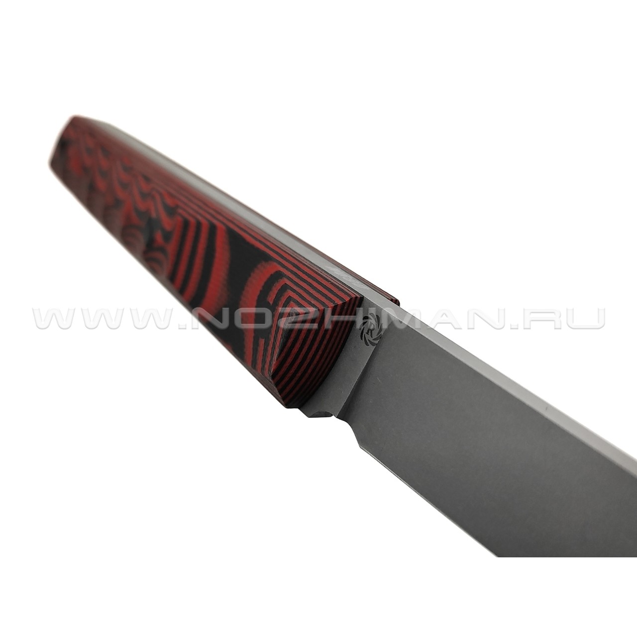 Neyris Knives нож Хада сталь N690 стоунвош, рукоять G10 black & red, пины карбон