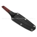 Neyris Knives нож Хада сталь N690 стоунвош, рукоять G10 black & red, пины карбон
