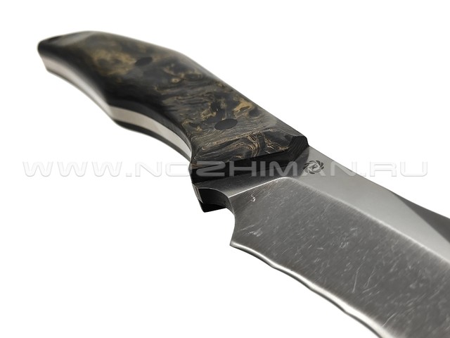 Neyris Knives нож Claw сталь CPM Magnacut, рукоять Carbon fiber dark matter gold, пины карбон