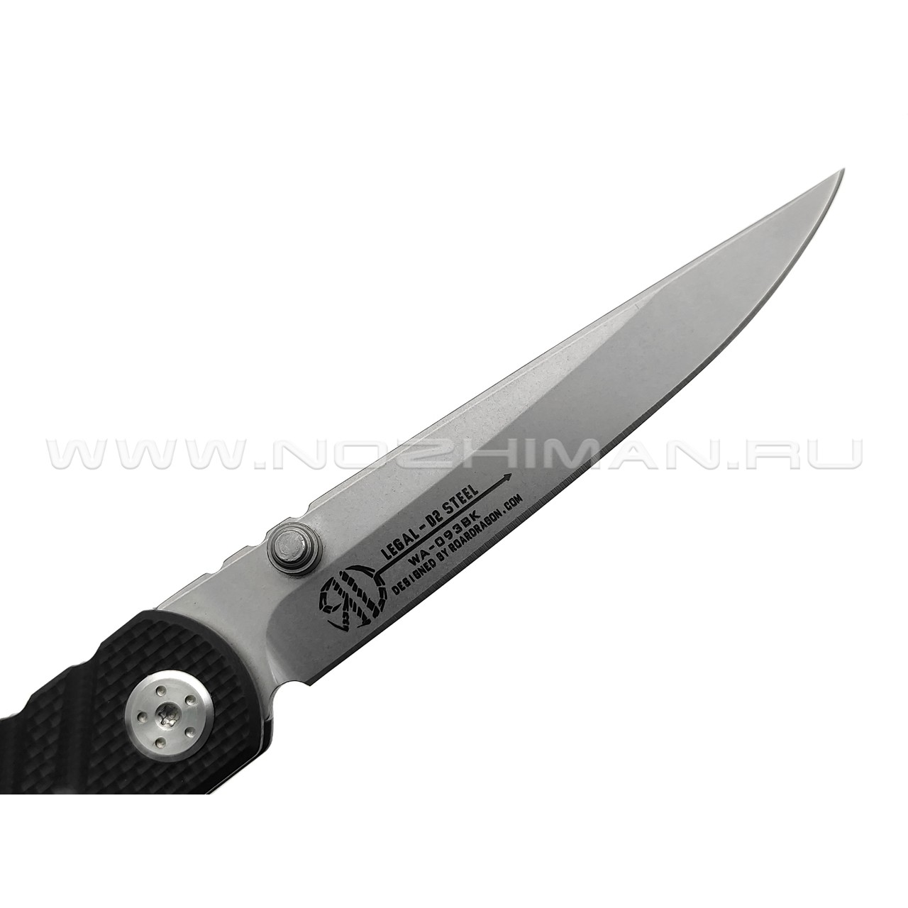 WithArmour складной нож Legal WA-093BKG сталь D2 стоунвош, рукоять G10 black