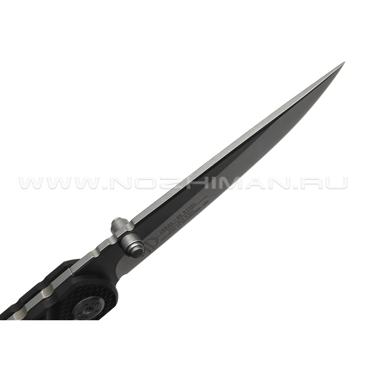 WithArmour складной нож Legal WA-093BKG сталь D2 стоунвош, рукоять G10 black