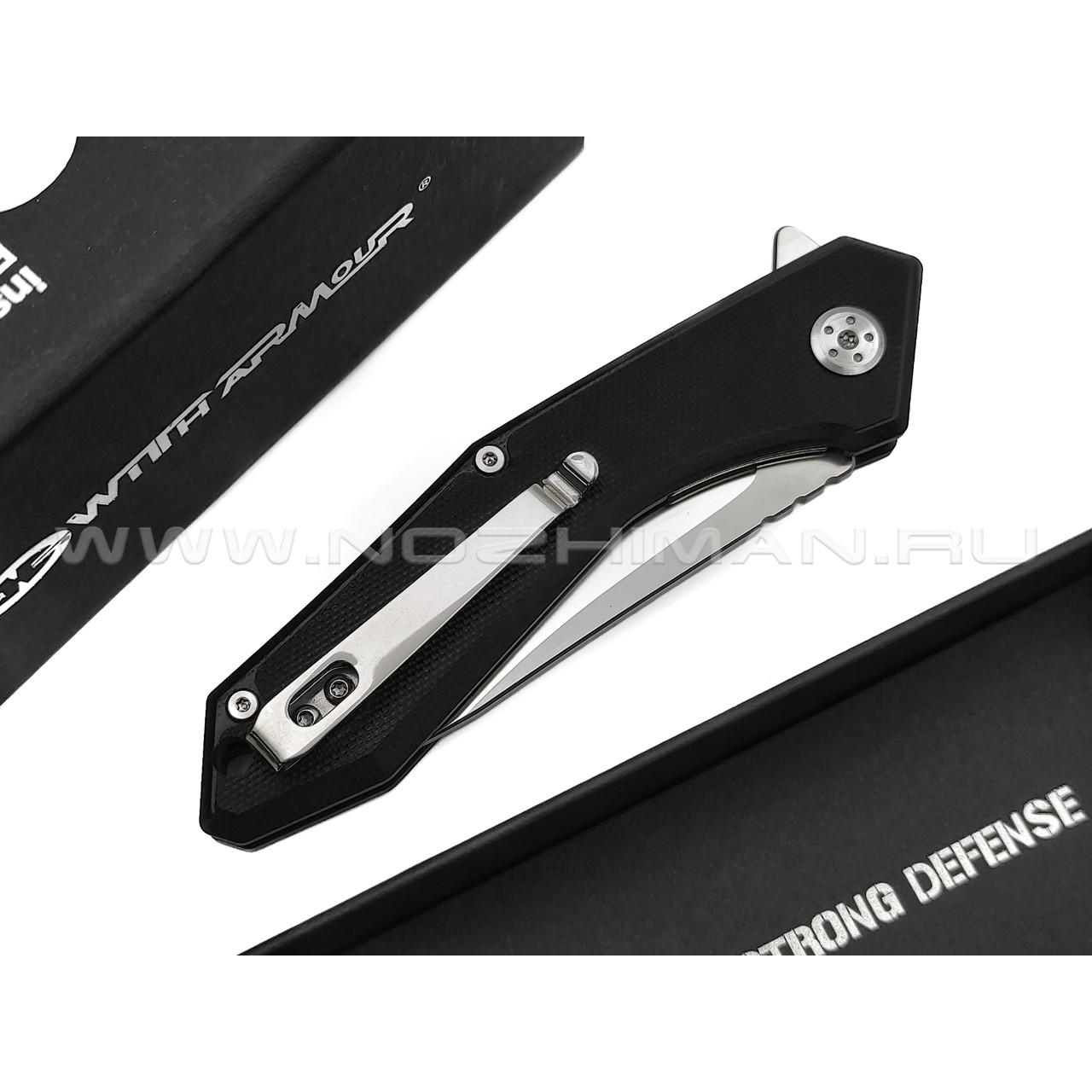 WithArmour складной нож Gent WA-082BKG сталь D2 satin, рукоять G10 black