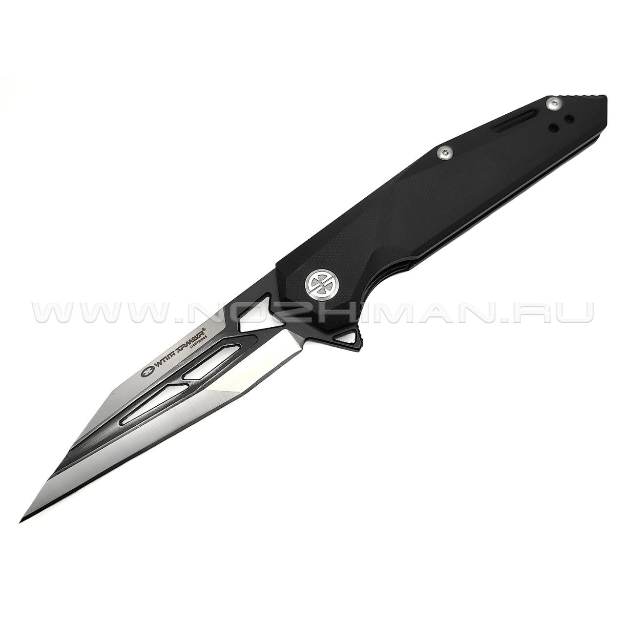 WithArmour складной нож Hawk Eye WA-081BK сталь D2 black & satin, рукоять G10 black