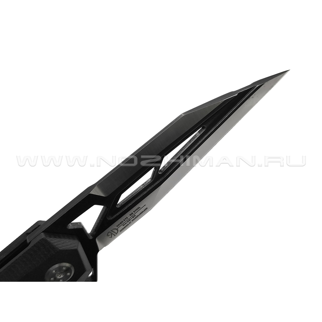 WithArmour складной нож Hawk Eye WA-081BK сталь D2 black & satin, рукоять G10 black