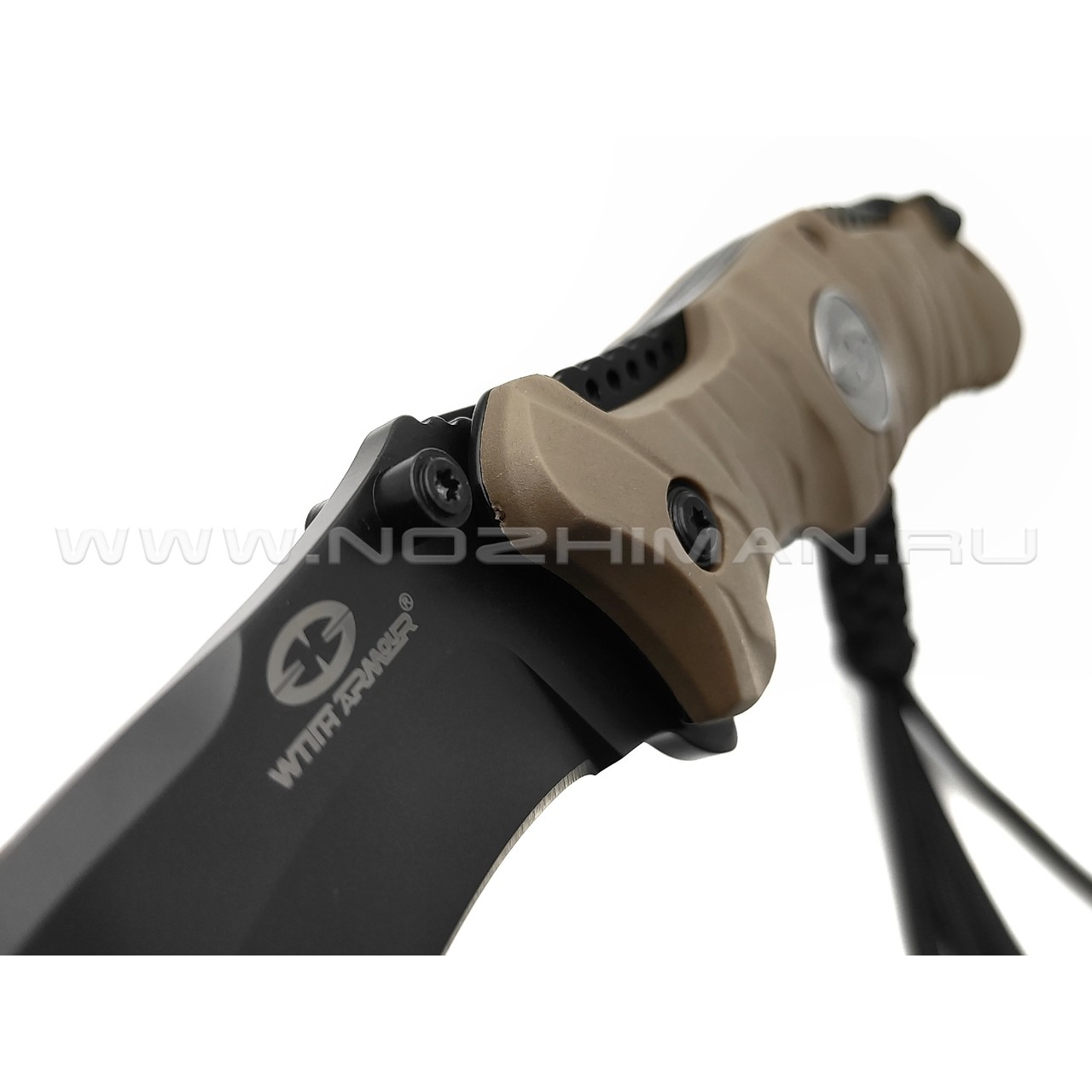 WithArmour складной нож Eagle Claw WA-004TN сталь 440C black, рукоять Rubber tan
