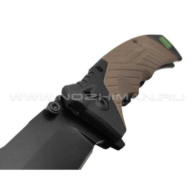 WithArmour складной нож выживания Nightingale WA-031TN сталь 440C black, рукоять PP, TPR, огниво, свисток, стеклобой