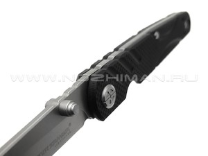 WithArmour складной нож Legal WA-093BKG сталь D2 stonewash, рукоять G10 black