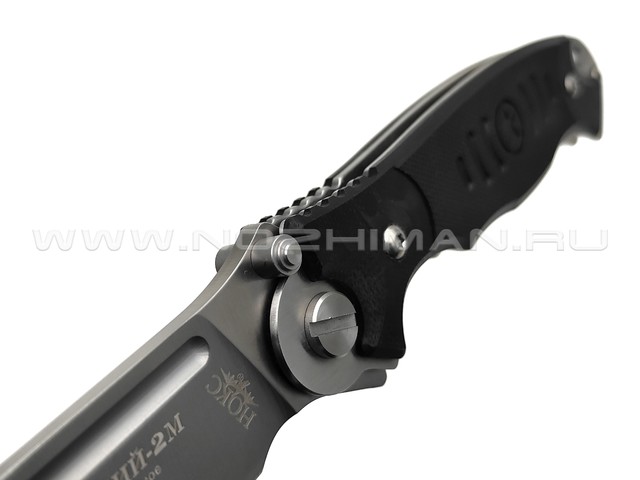 Нокс складной нож Офицерский-2М 320-100404 сталь D2 satin, рукоять G10 black