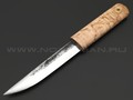 Товарищество Завьялова нож Якут-Б, сталь K340, рукоять Карельская береза, деревянные ножны