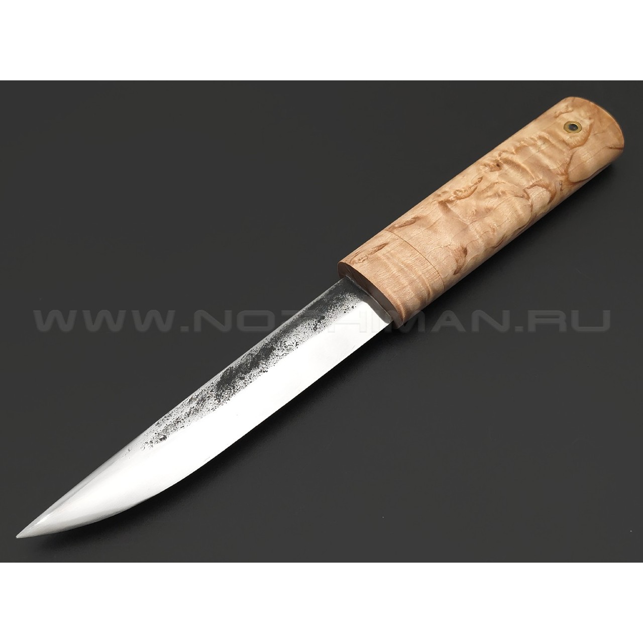 Товарищество Завьялова нож Якут-Б, сталь K340, рукоять Карельская береза, деревянные ножны