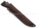 Товарищество Завьялова нож Атаман сталь Р6М5, рукоять Дерево граб, латунь