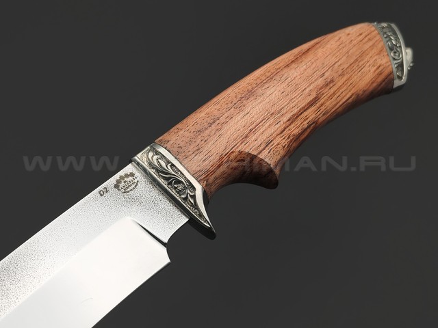 Товарищество Завьялова нож Волк сталь D2, рукоять Дерево сапеле, мельхиор