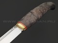 Товарищество Завьялова нож Финский сталь K340, рукоять Карельская береза коричневая, латунь