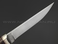 Товарищество Завьялова нож Ладья сталь K340, рукоять Дерево венге, мельхиор, пин